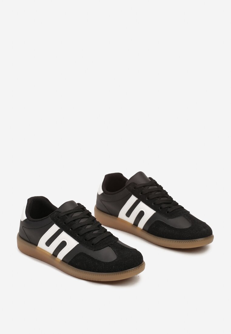 Sneakers Negru cu alb