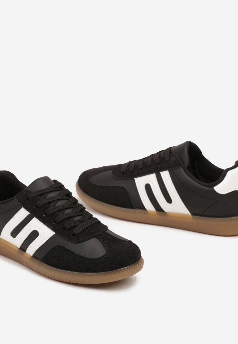 Sneakers Negru cu alb