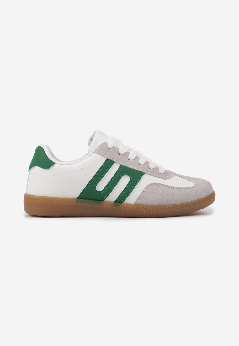 Sneakers Alb cu verde