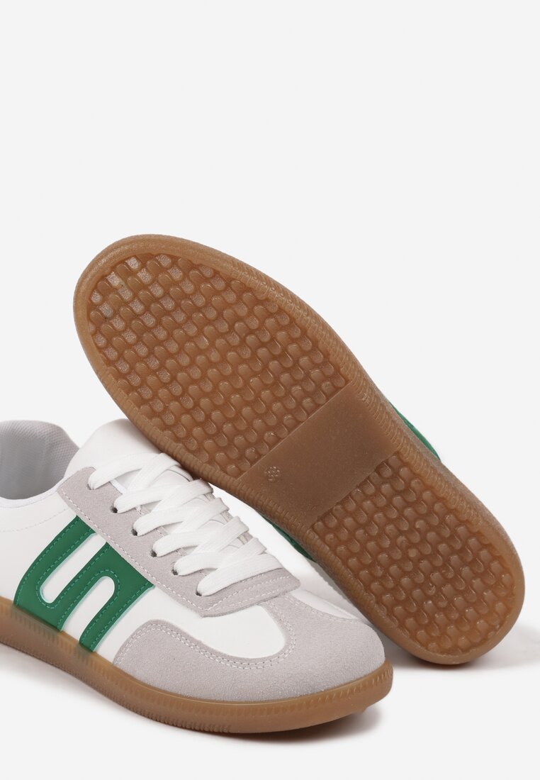 Sneakers Alb cu verde