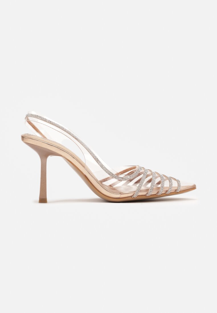 Pantofi stiletto Culoarea șampaniei