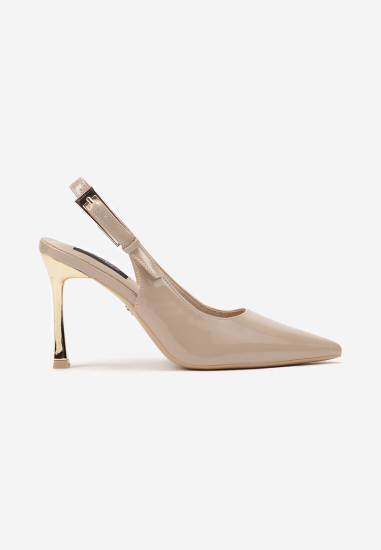 Pantofi stiletto Bej