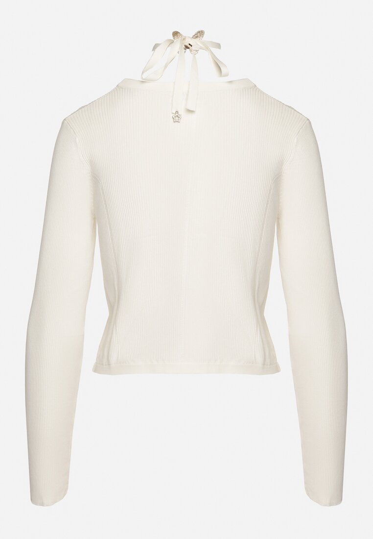 Cardigan Alb