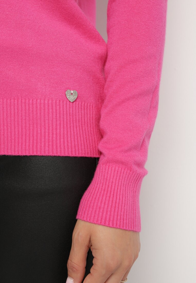 Różowy Sweter w Klasycznym Stylu Irimarie