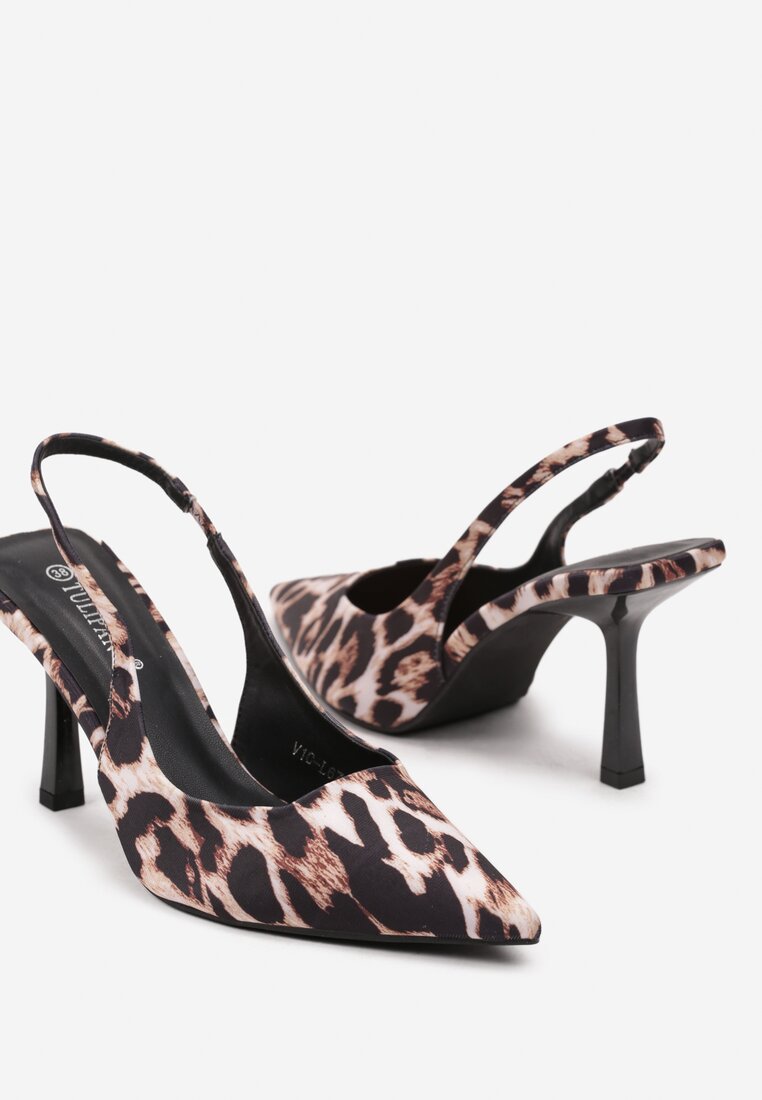 Pantofi stiletto Imprimeu leopard
