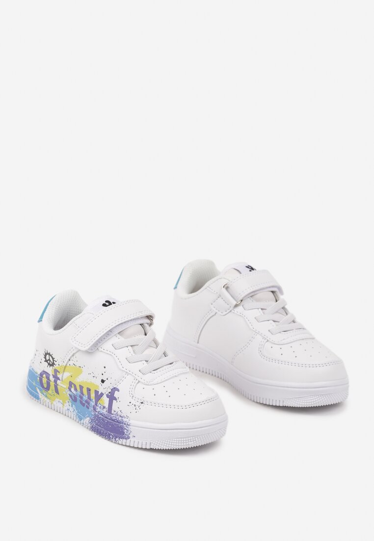 Pantofi sport Alb cu albastru