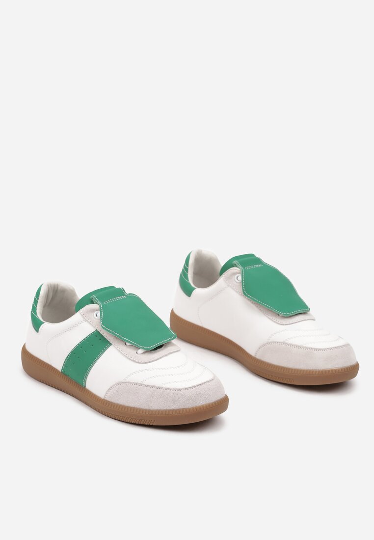 Sneakers Alb cu verde