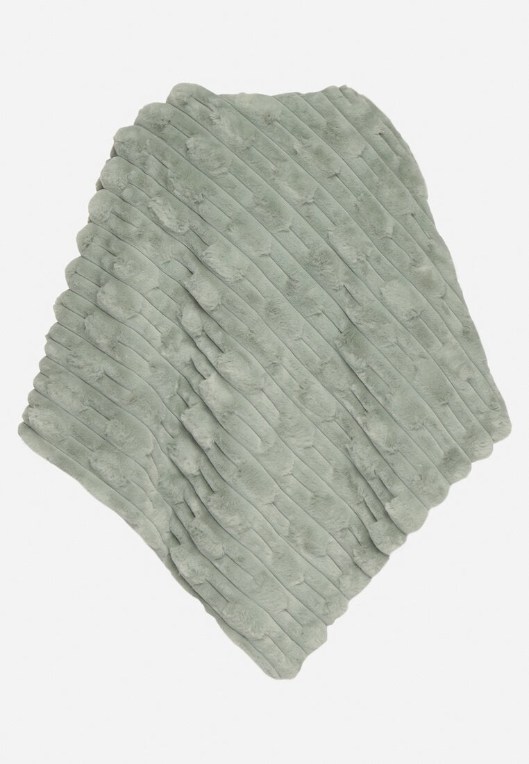 Jasnozielone Ponczo Ozdobione Tłoczeniem Dairis