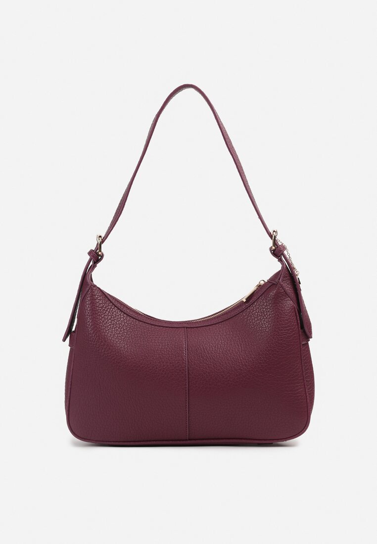 Bordowa Casualowa Mała Torebka Hobo na Ramię Tailise