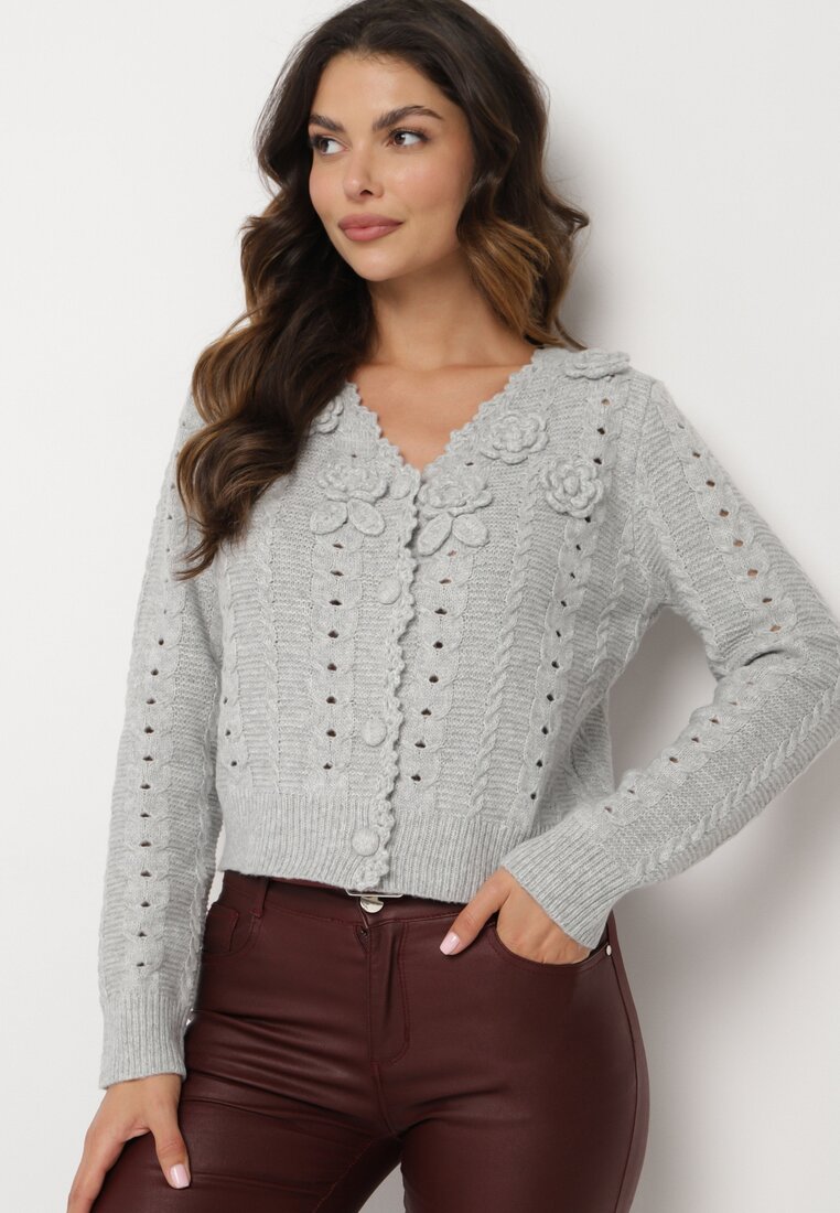 Cardigan Gri