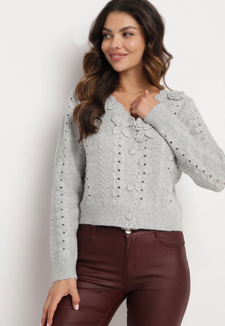 Cardigan Gri