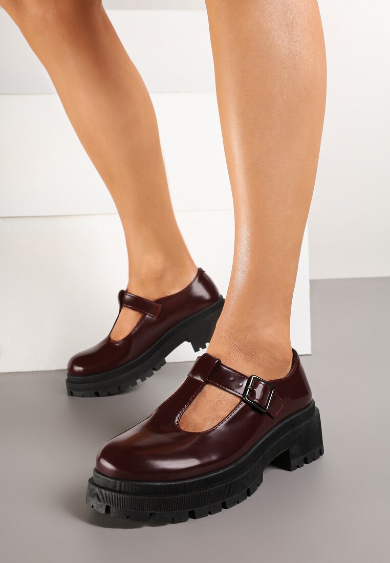 Pantofi casual Bordo