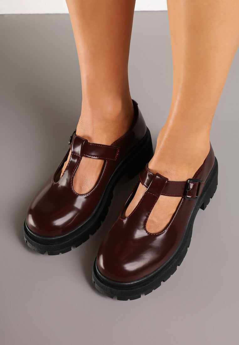 Pantofi casual Bordo