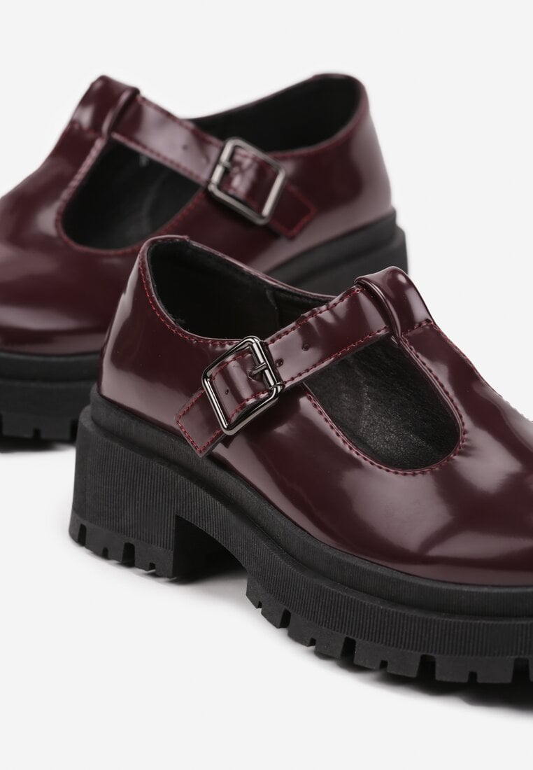 Pantofi casual Bordo