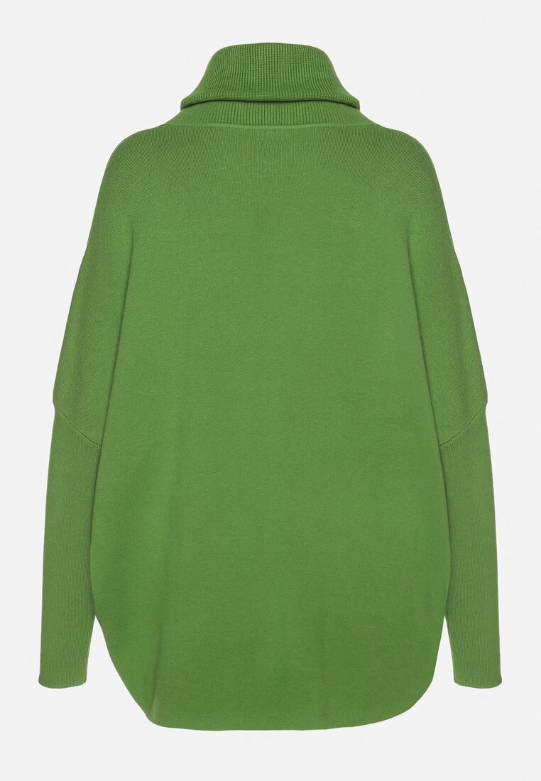 Pulover pe gât Verde