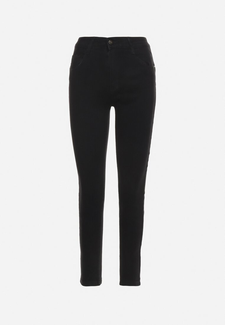 Czarne Jeansy Skinny Bawełniane Push-Up Torialdia