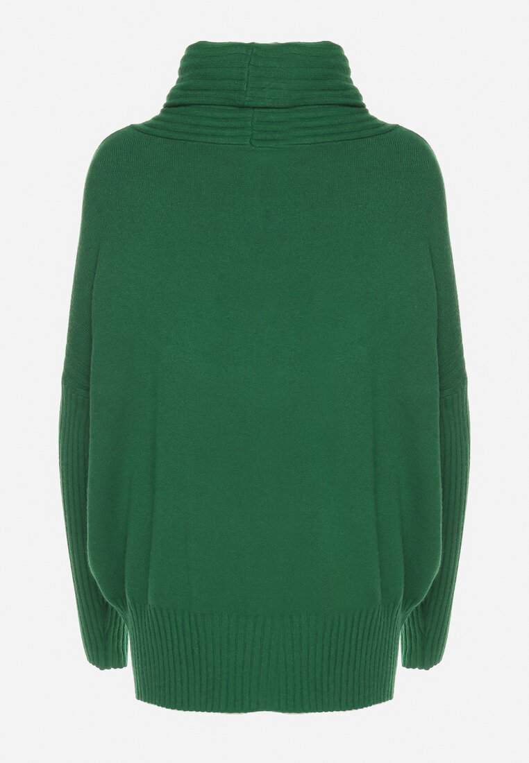 Pulover pe gât Verde închis