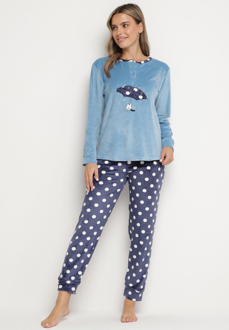 Compleu pijama Albastru deschis