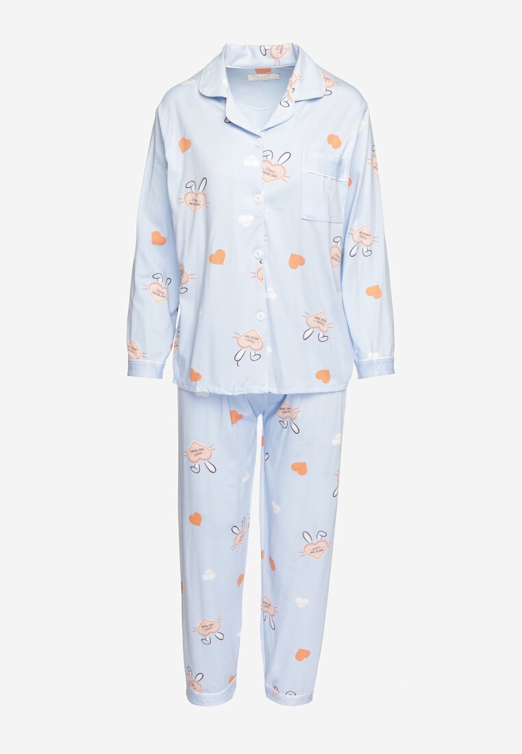 Compleu pijama Albastru deschis