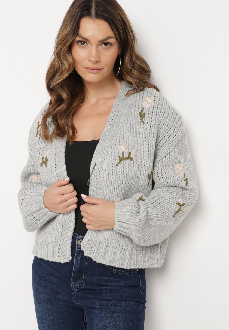Cardigan Gri