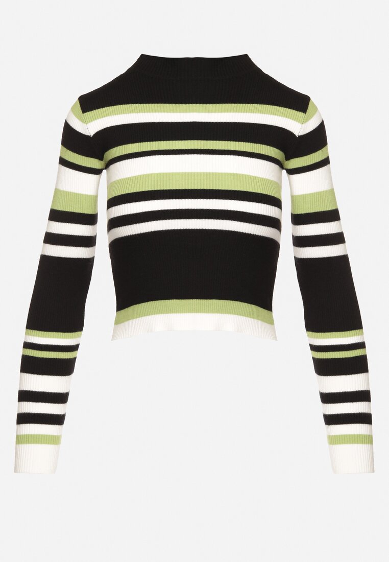 Pulover Verde cu negru