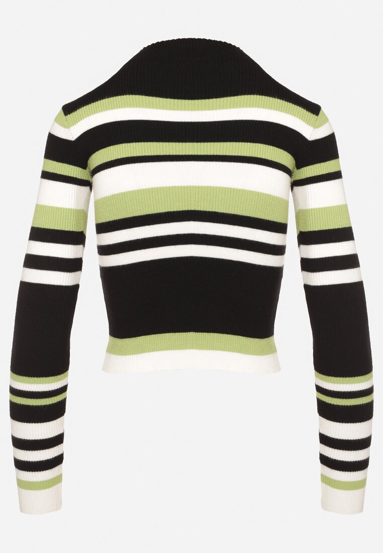 Pulover Verde cu negru