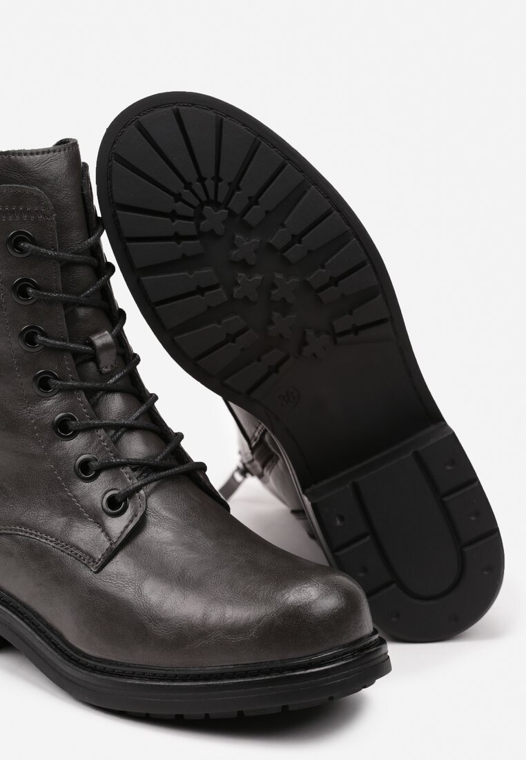 Botine Gri închis