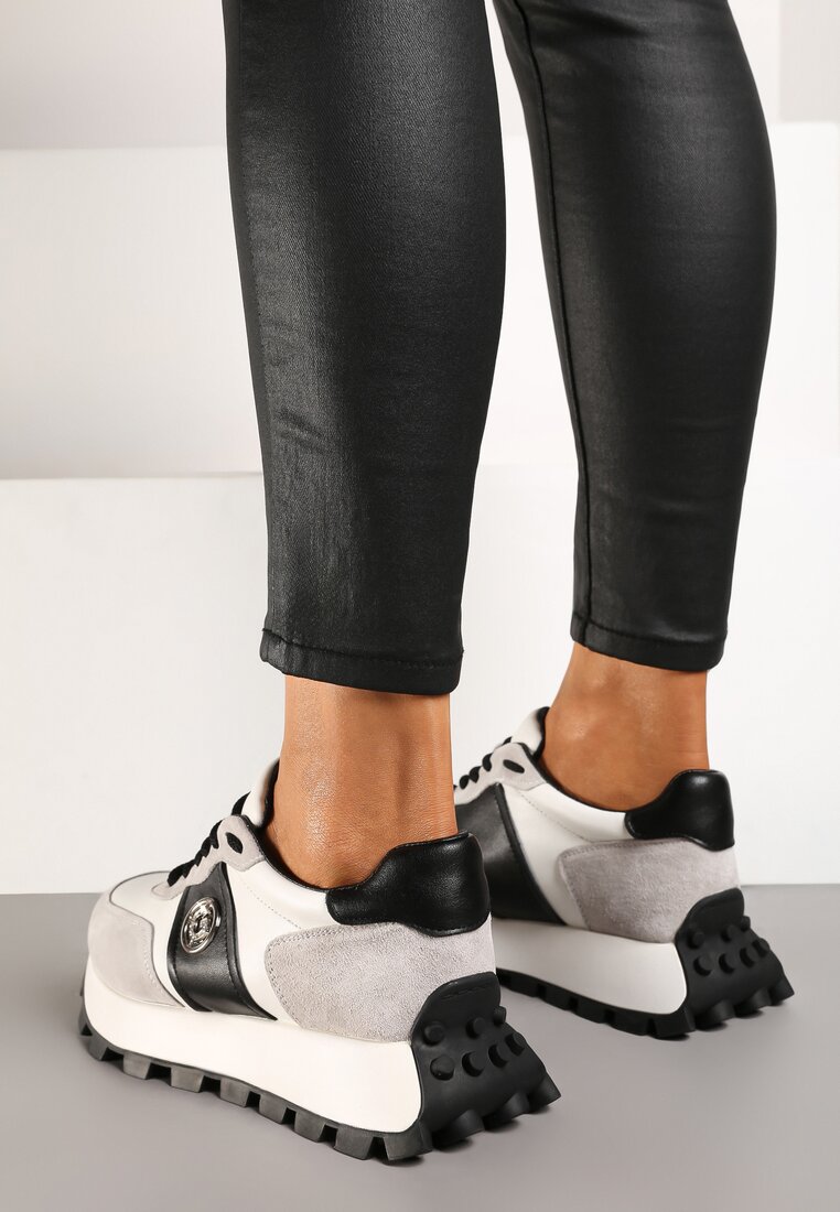 Sneakers Gri cu negru