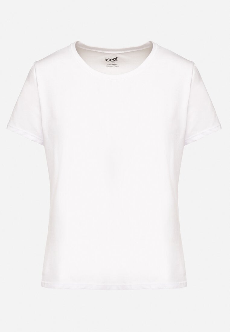 Biały T-shirt z Bawełny w Klasycznym Stylu Venamia