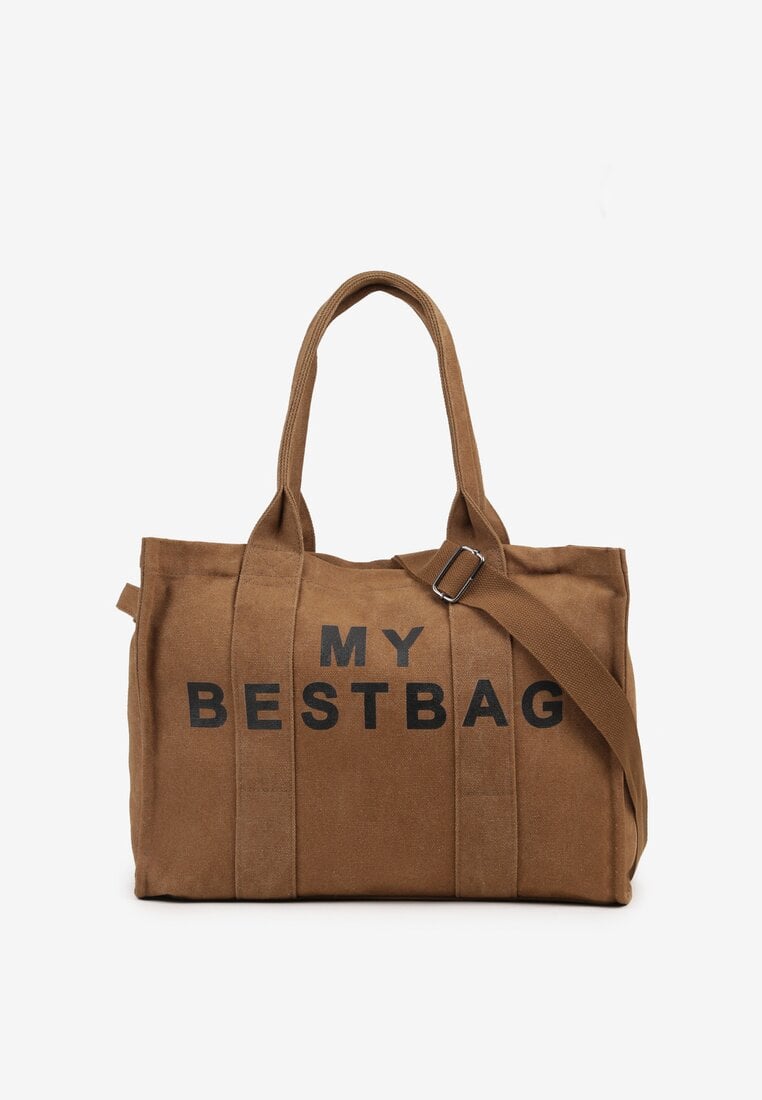 Brązowa Pleciona Torebka Shopper Seviola