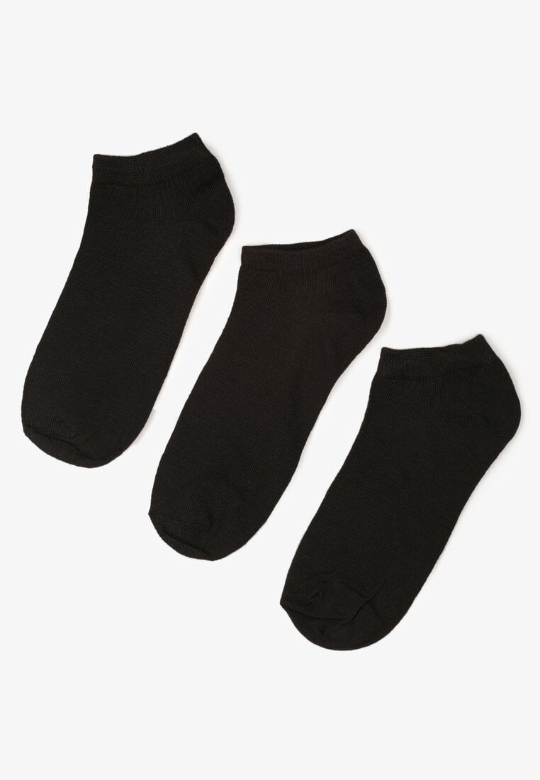 Czarne Bawełniane Skarpety 3 Pack Lyenna