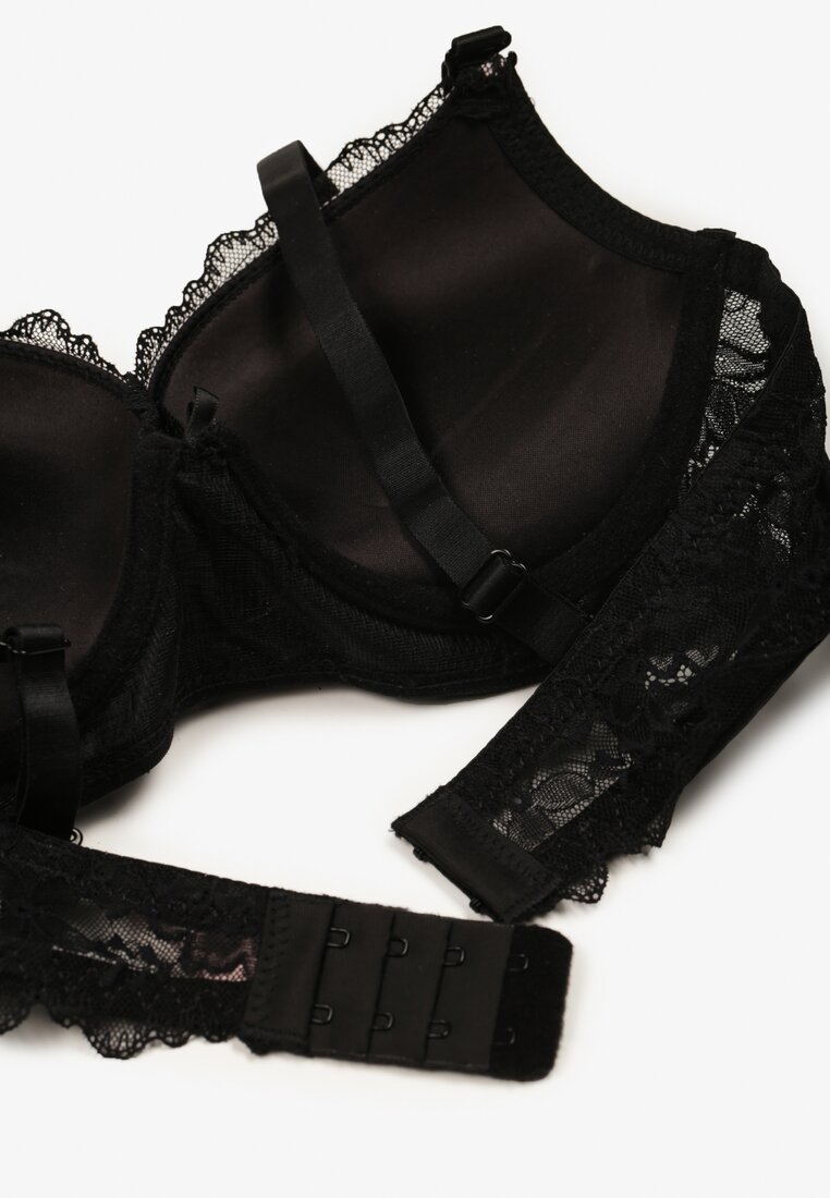 Sutien Negru cu roz