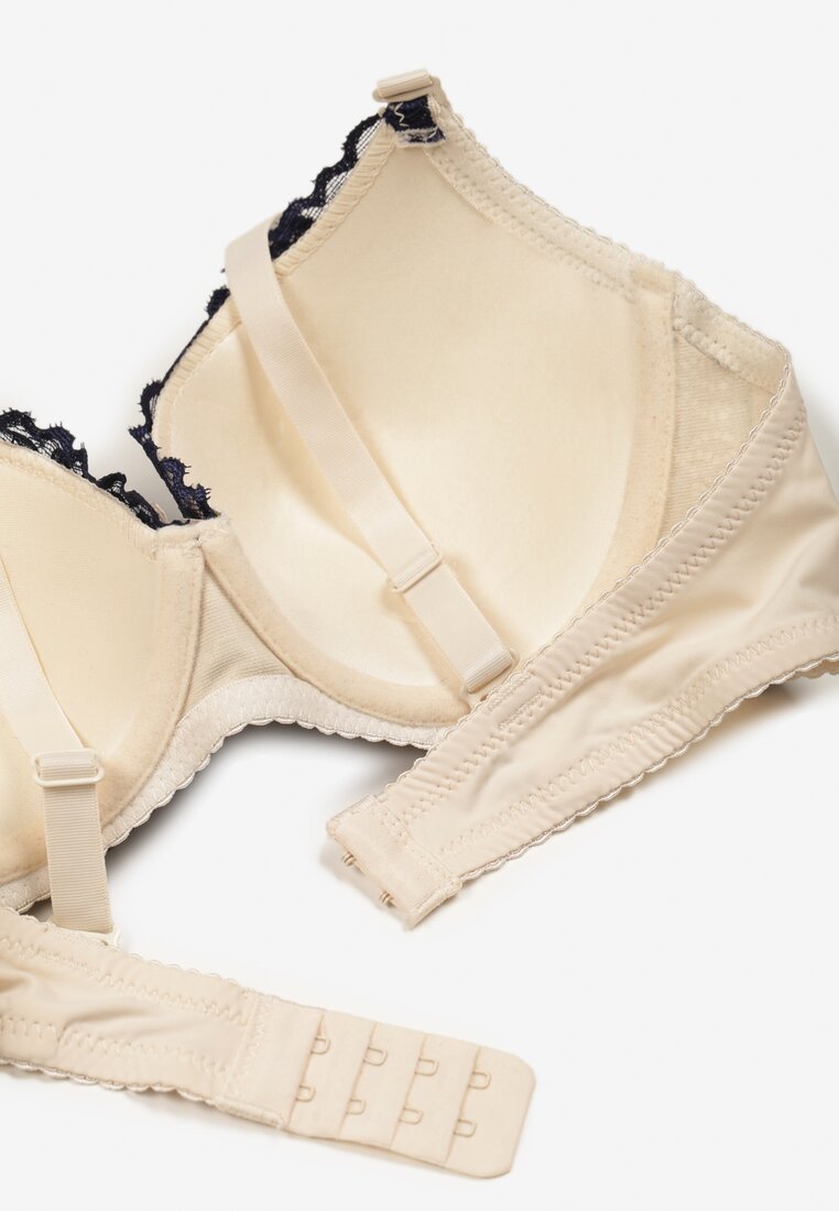 Sutien Bleumarin cu bej