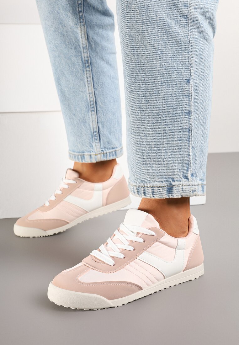 Różowe Sneakersy w Stylu Kultowych Tenisówek Felandris