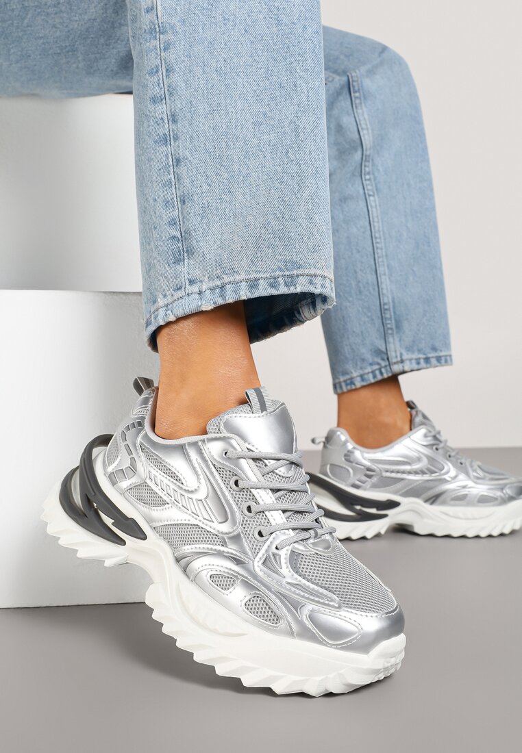 Sneakers Argintii