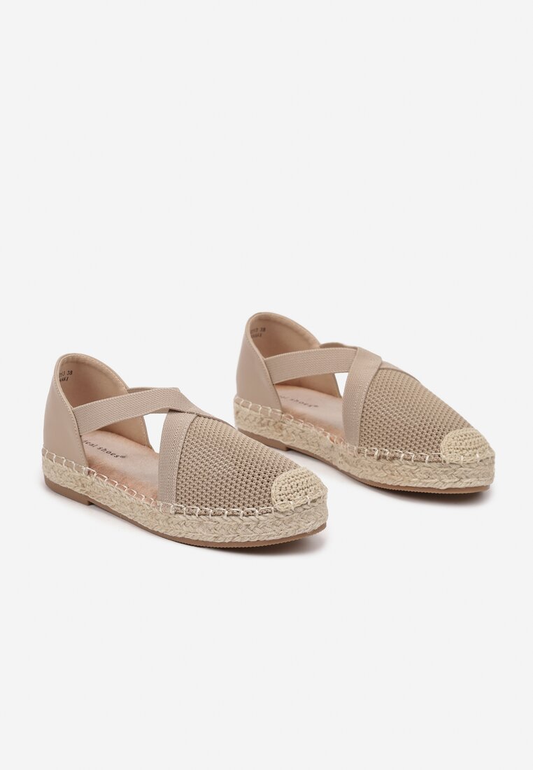 Sötét bézs Espadrilles