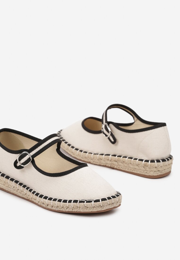 Fehér bézs Espadrilles