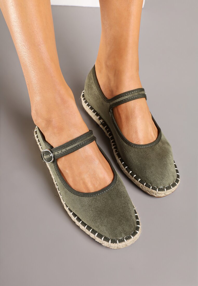 Zöld bézs Espadrilles