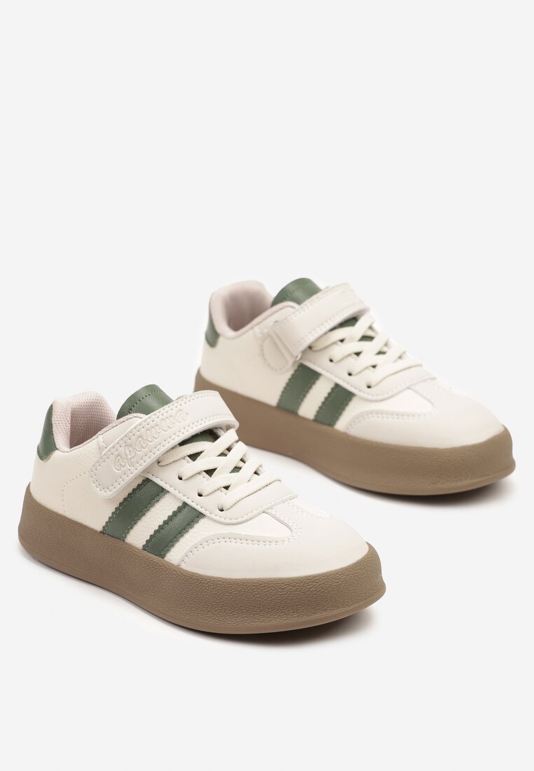 Pantofi sport Bej cu verde