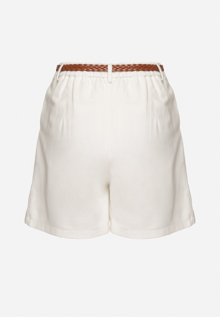 Pantaloni scurți Albi