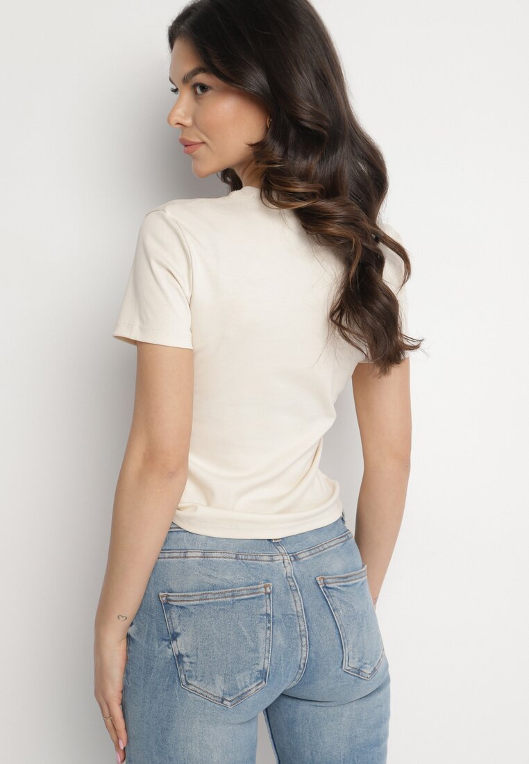 T-shirt Bej deschis