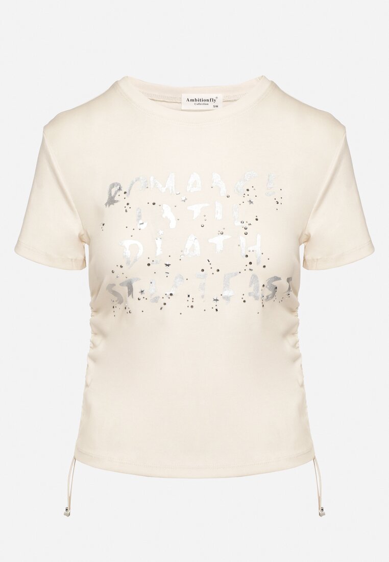 T-shirt Bej deschis