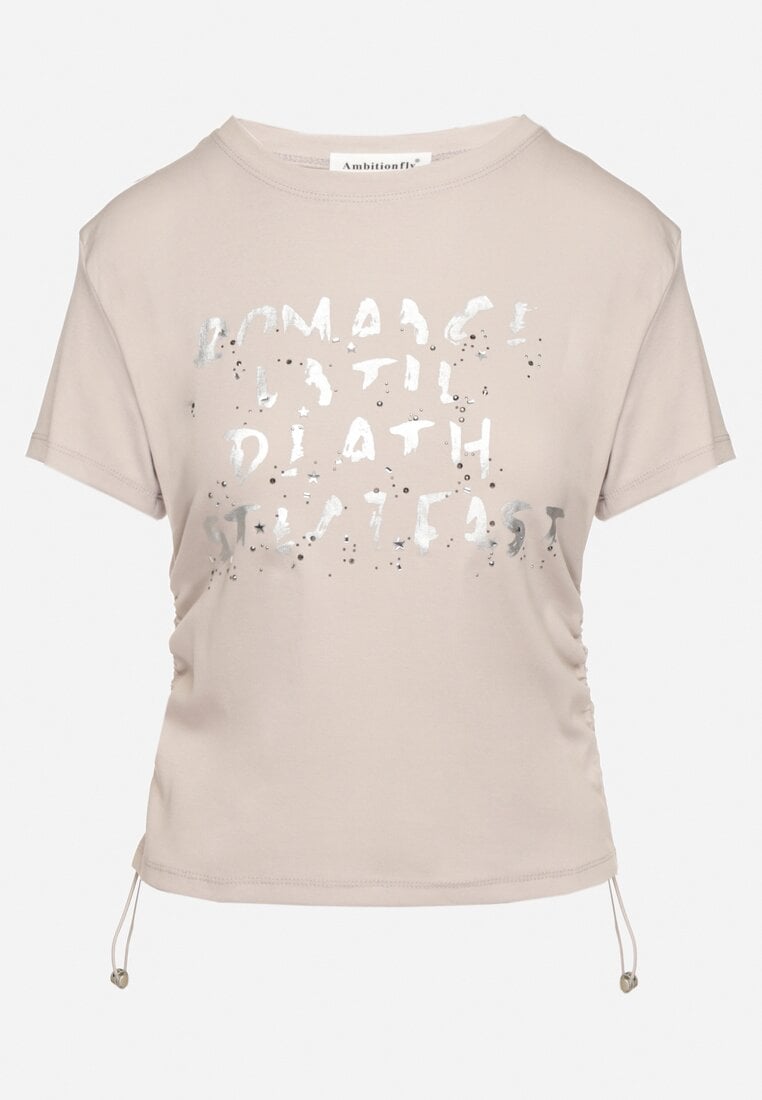 T-shirt Bej închis