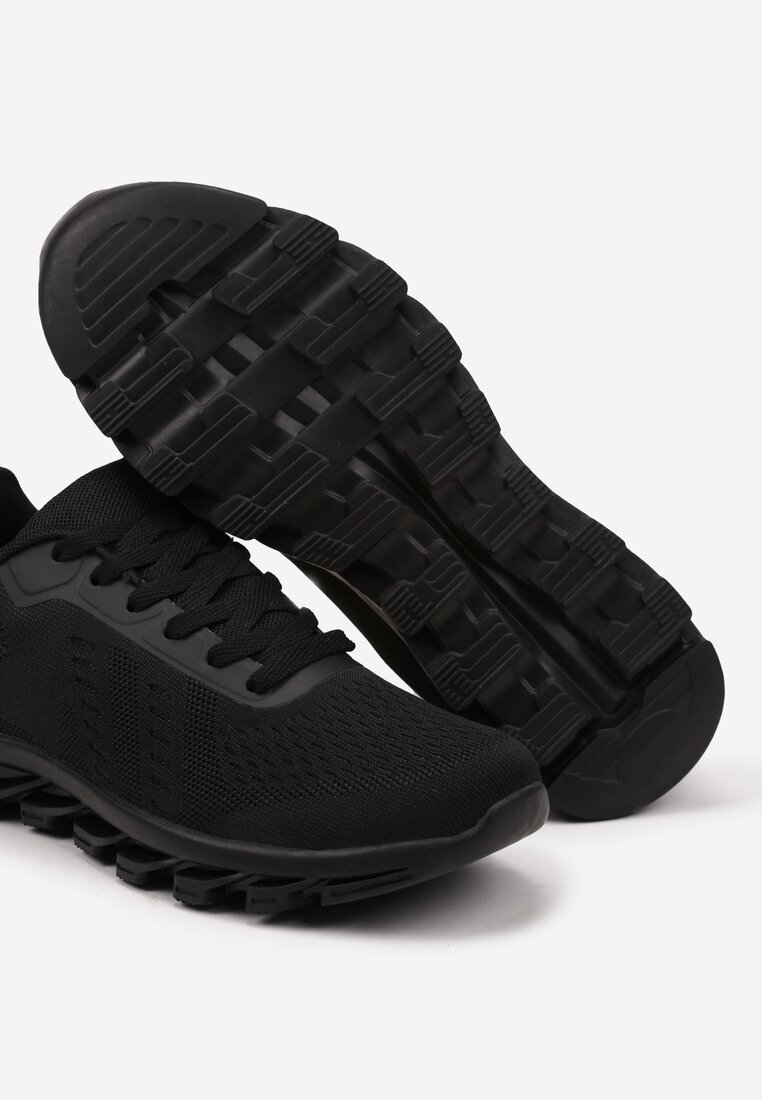 Czarne Buty Sportowe Sneakersy z Motywem Ombre Lorami