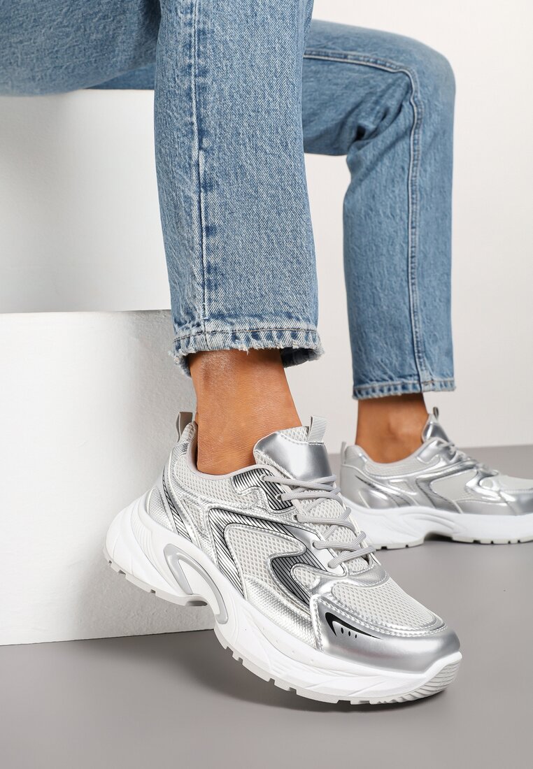 Sneakers Argintii