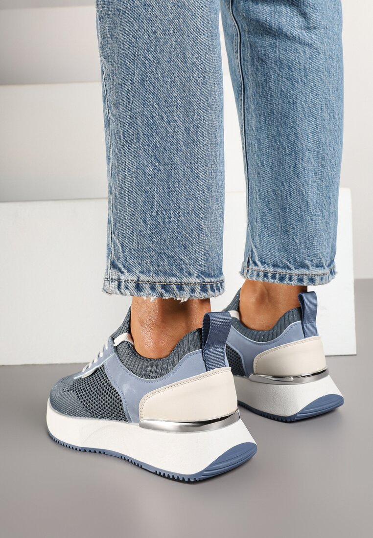 Niebieskie Siateczkowe Sneakersy Dorami