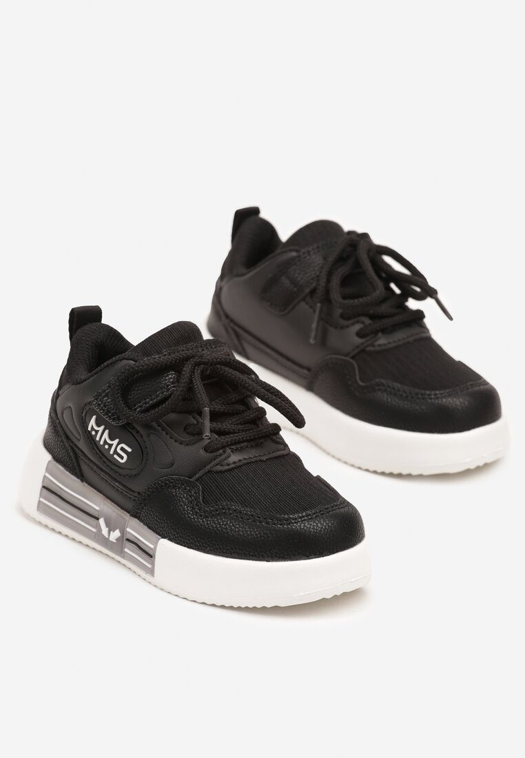 Czarne Buty Sportowe Sneakersy z Wkładką ze Skóry Naturalnej Florvesa