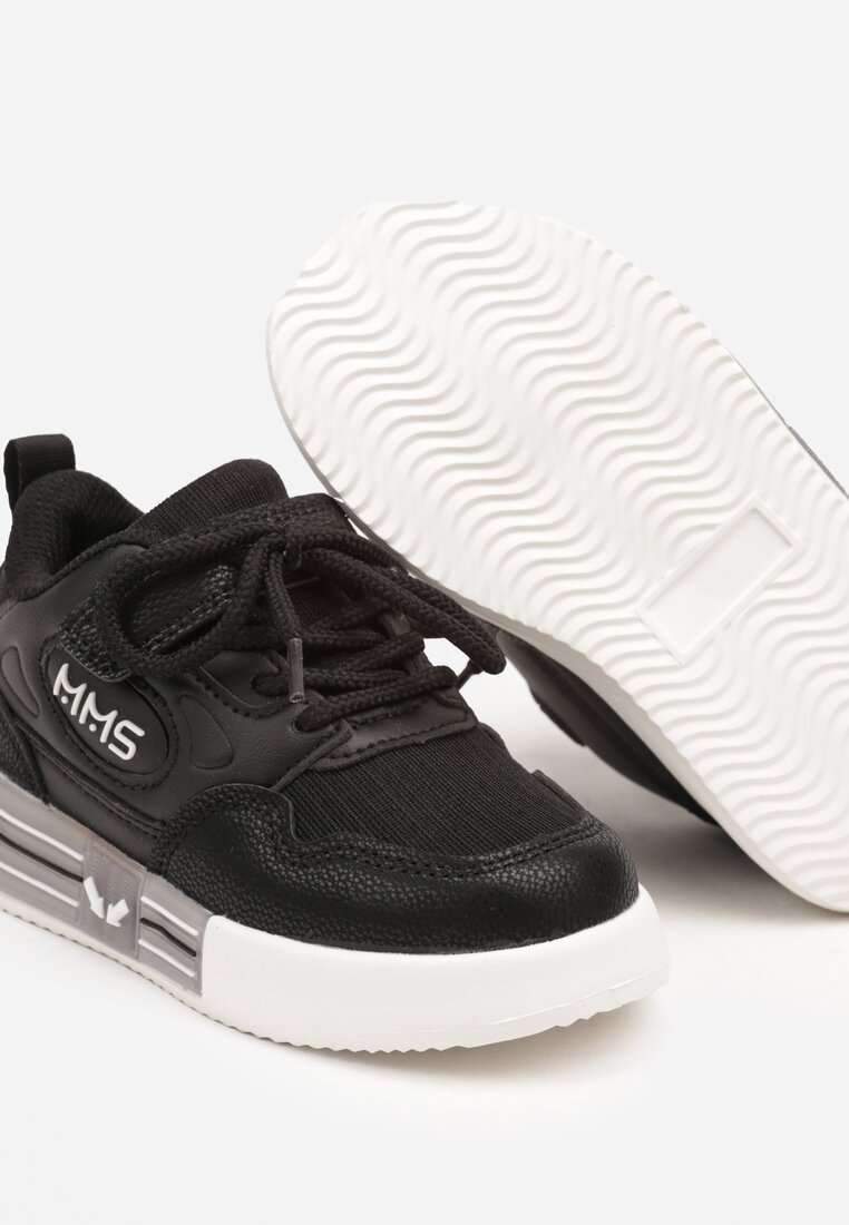 Czarne Buty Sportowe Sneakersy z Wkładką ze Skóry Naturalnej Florvesa