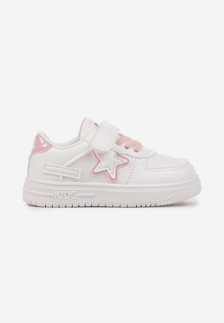 Pantofi sport Alb cu roz