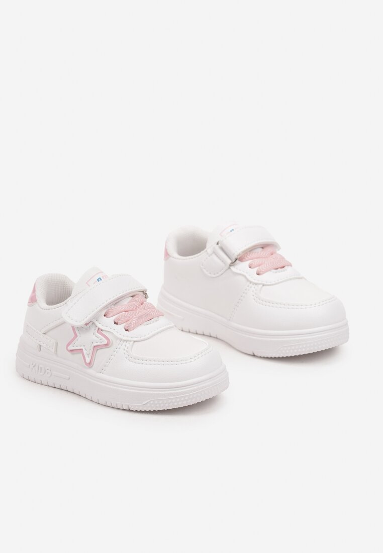 Pantofi sport Alb cu roz